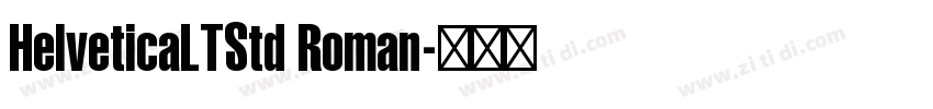 HelveticaLTStd Roman字体转换